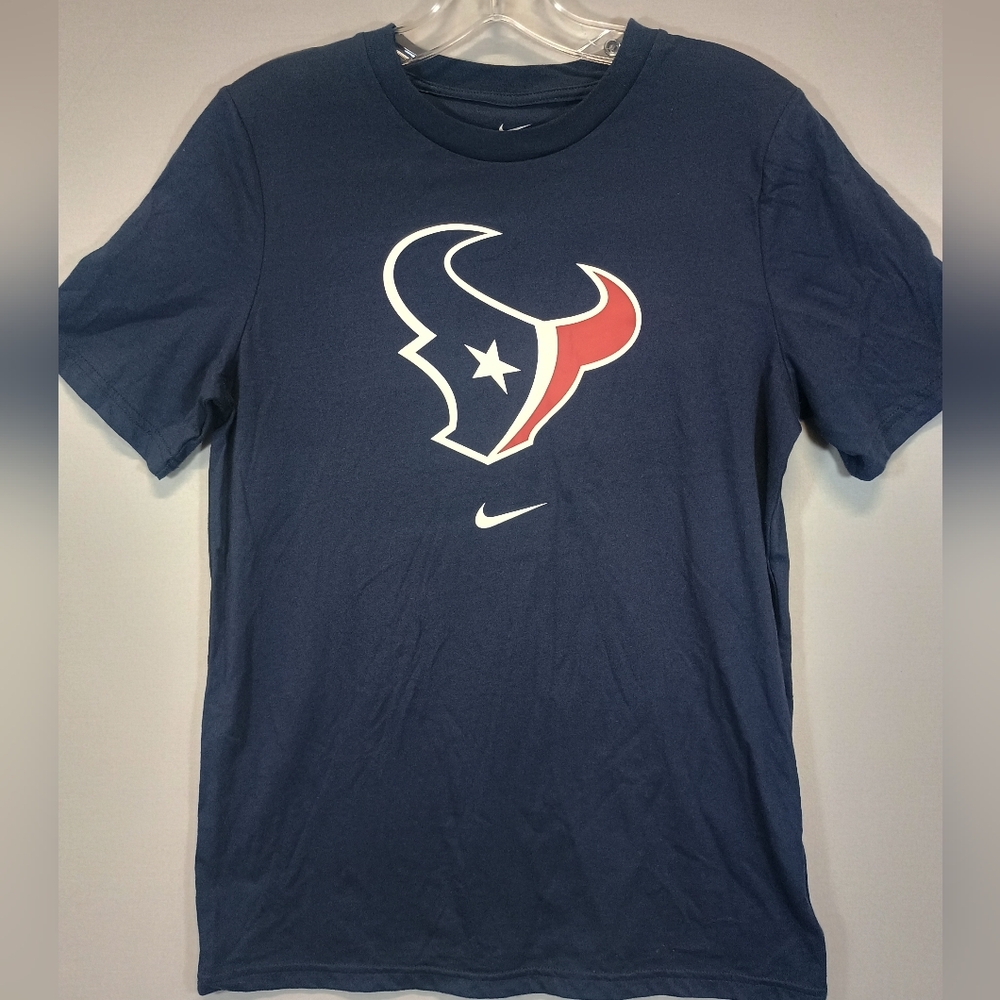Nike Houston Texans Youth Large NFL Logo Navy Graphic T-Shirt